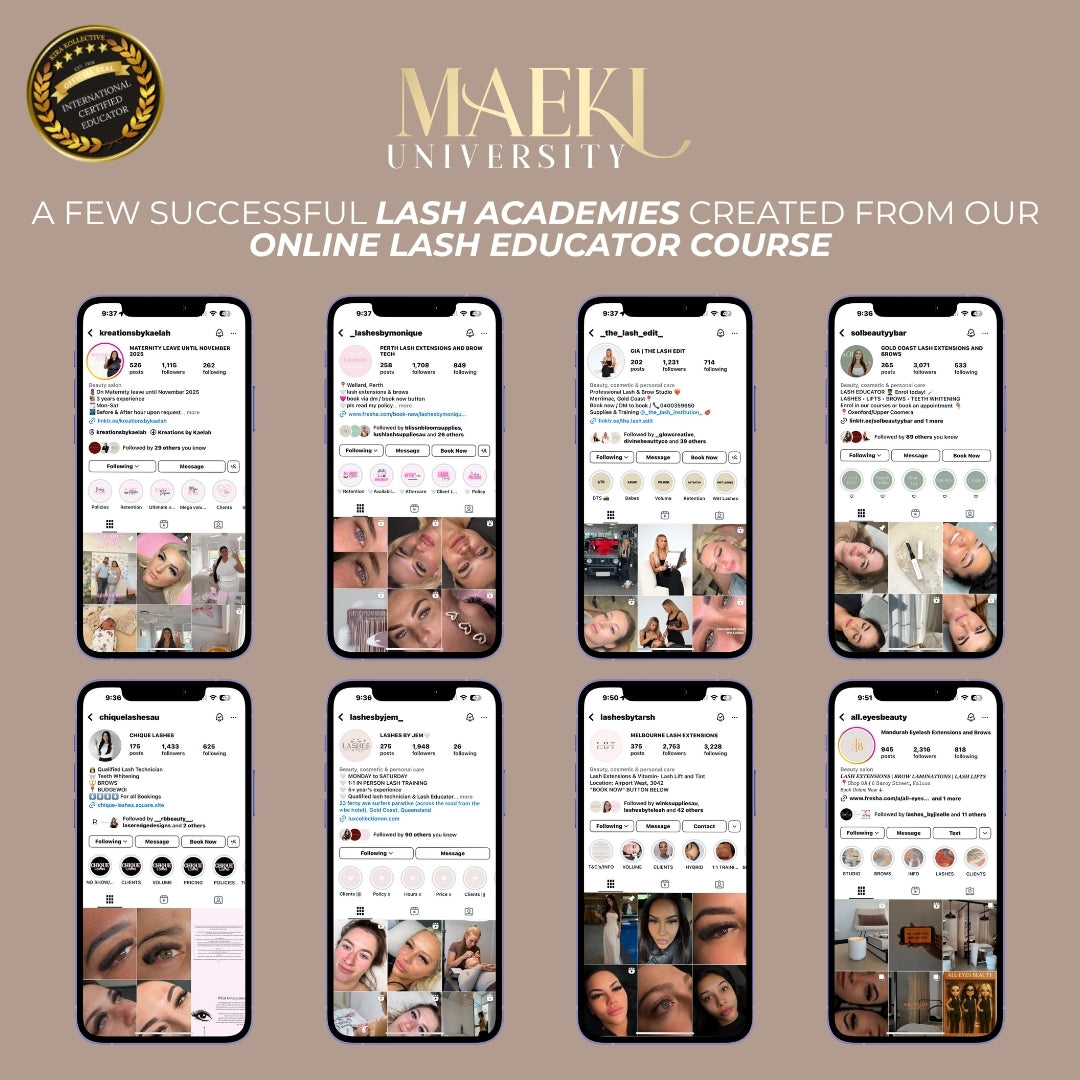 Online Lash Educator Course