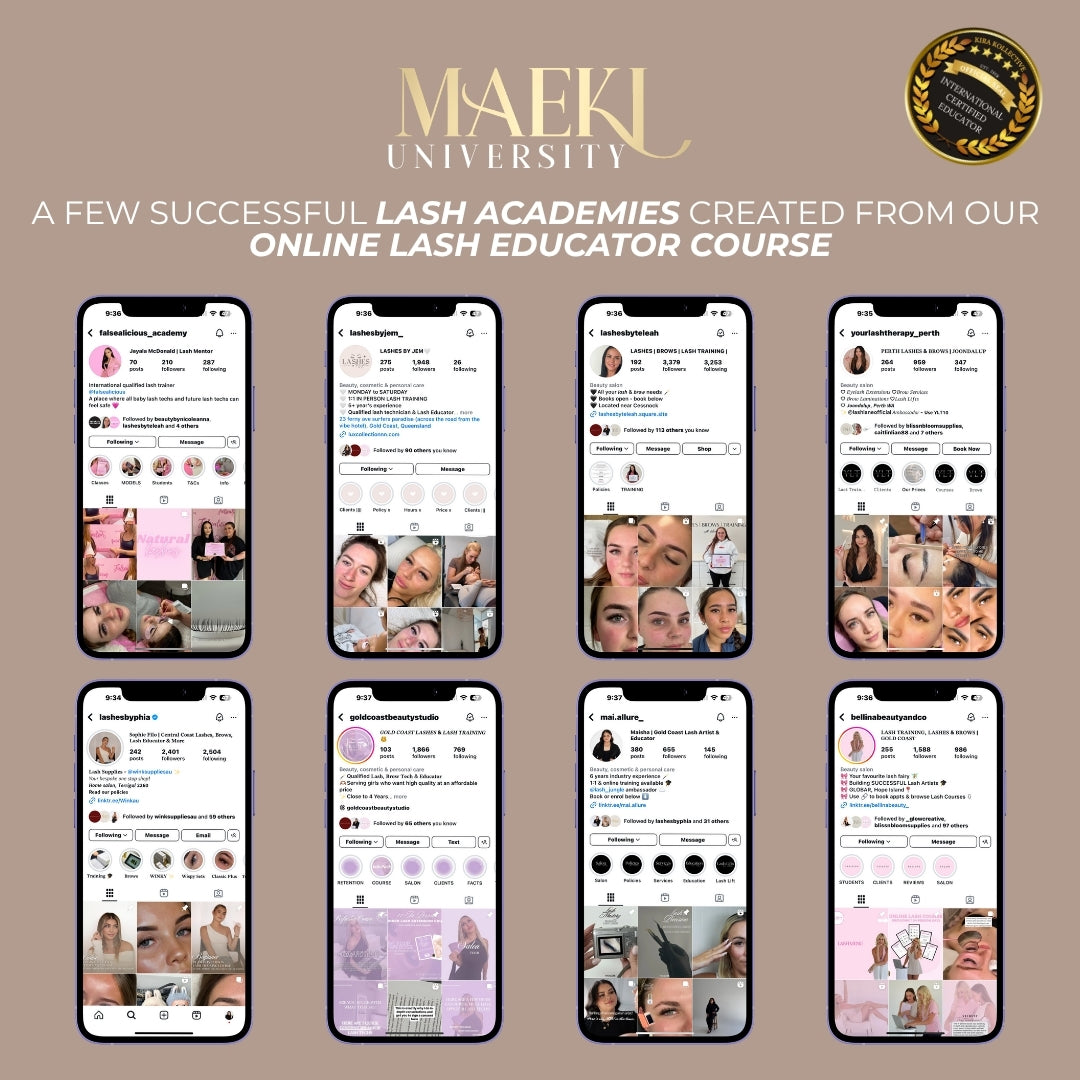 Online Lash Educator Course